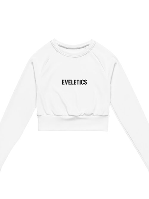 Recycled long-sleeve crop top